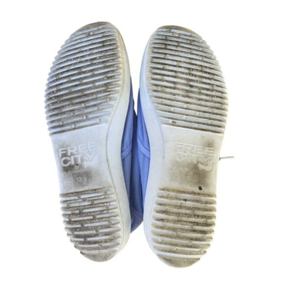 Free City 90's Light Blue Canvas Lace Up Sneakers Size 10 US - Picture 4 of 8